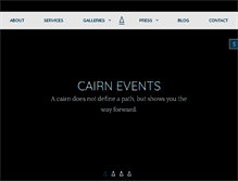 Tablet Screenshot of cairnevents.com